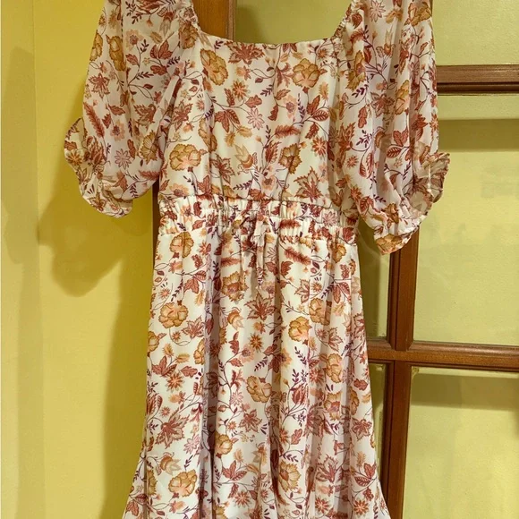 Target Floral Kids Dress - Pink and Orange - Picture 1 of 2